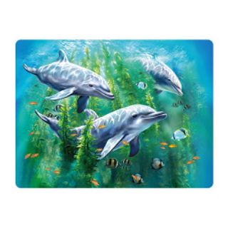 Obrázek z Pohlednice 3D 16cm - delfíni v chaluhách (25) 
